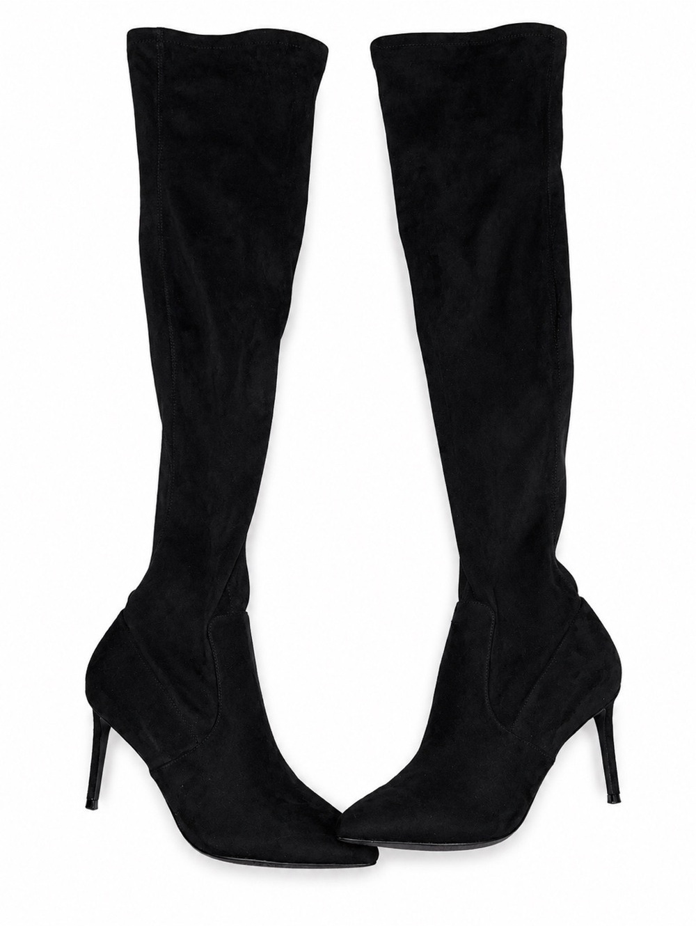 Women's Black Over-the-Knee Stiletto Boots